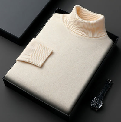 Suéter Cuello Alto Grueso Oversize Casual para Hombre - Image 31