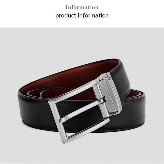 Cinturón de Cuero Genuino con Hebilla Giratoria para Hombre - Image 16