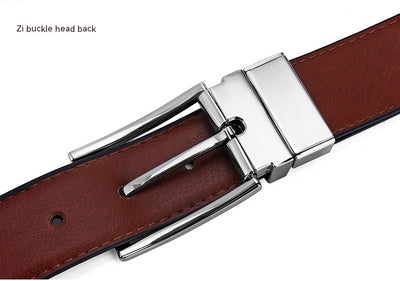 Cinturón de Cuero Genuino con Hebilla Giratoria para Hombre - Image 18
