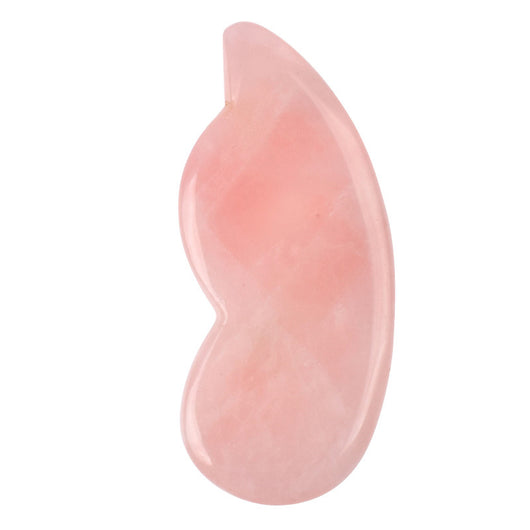 Herramienta Gua Sha de Cuarzo Rosa Natural para Masaje Facial y Corporal - Image 38