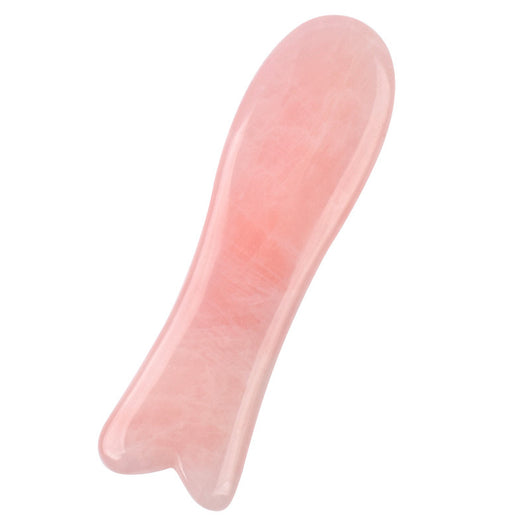 Herramienta Gua Sha de Cuarzo Rosa Natural para Masaje Facial y Corporal - Image 40