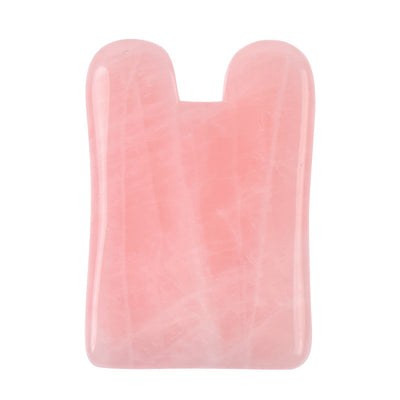 Herramienta Gua Sha de Cuarzo Rosa Natural para Masaje Facial y Corporal - Image 44