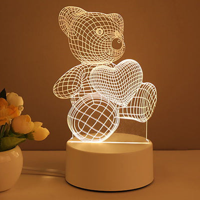 Lámpara LED 3D Acrílica USB Neon - Decoración Luminosa para Hogar - Image 18