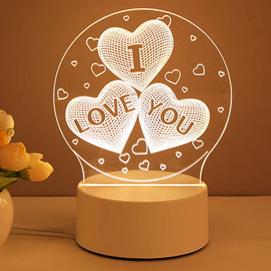 Lámpara LED 3D Acrílica USB Neon - Decoración Luminosa para Hogar - Image 19