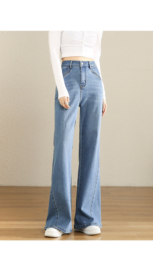 Jeans Cintura Alta Acampanados con Diseño Artístico para Mujer - Image 32
