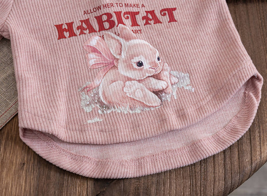 Sudadera Infantil Estilo Oeste con Capucha y Diseño Conejo - Image 25