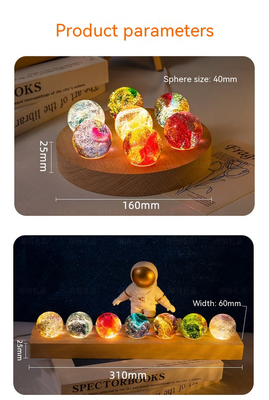 Esfera de Cristal Luminosa con Esmalte Colorido Creativo - Image 7