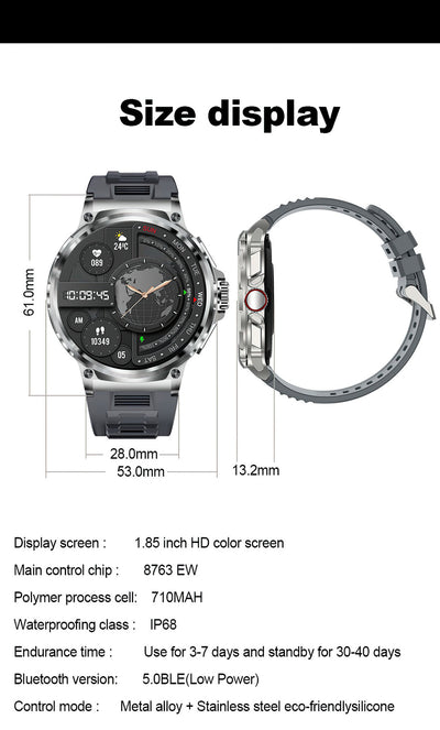 Reloj Inteligente Deportivo con Llamadas Bluetooth, Monitor Cardíaco y Oxígeno - Image 44