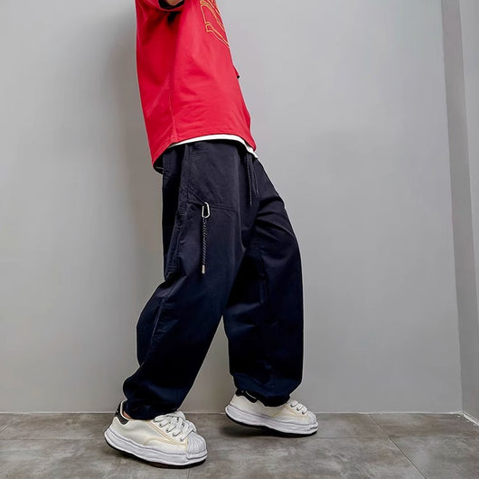 Pantalones Rectos Holgados de Diseño Exclusivo para Hombre - Image 11