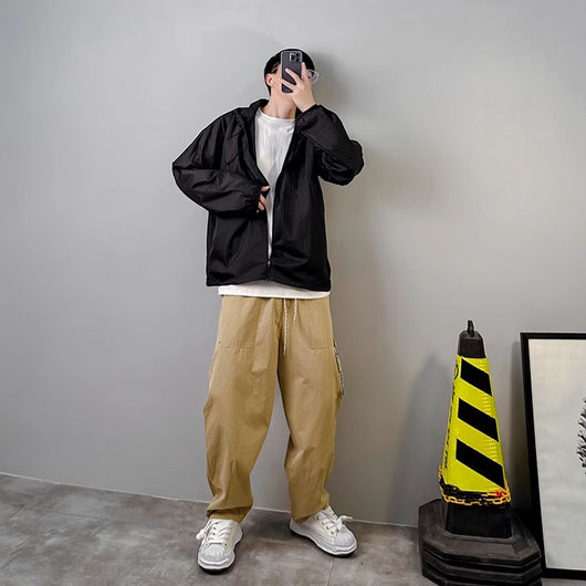 Pantalones Rectos Holgados de Diseño Exclusivo para Hombre - Image 12