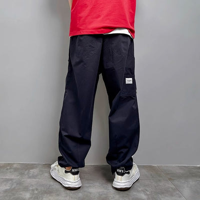 Pantalones Rectos Holgados de Diseño Exclusivo para Hombre - Image 18