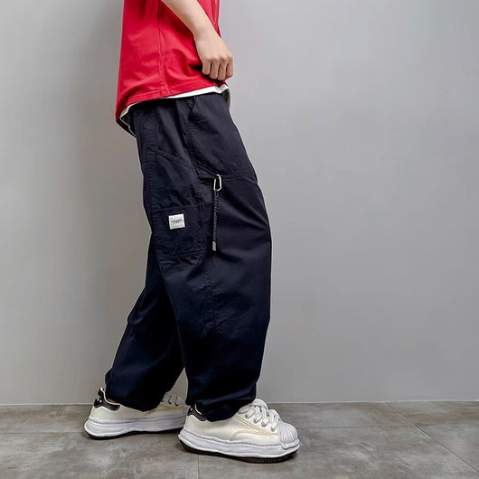 Pantalones Rectos Holgados de Diseño Exclusivo para Hombre - Image 22