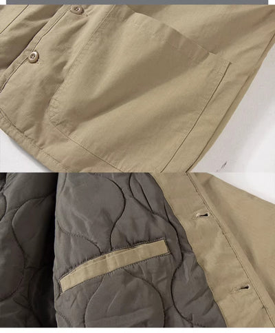 Abrigo Casual para Hombre Otoño Invierno con Cierre de Clip - Image 9