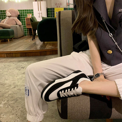 Zapatillas Plataforma Panda Blanco y Negro - Tenis Casuales para Mujer - Image 14