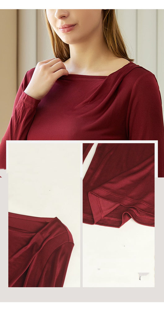 Blusa de Seda de Manga Larga para Mujer - Image 10