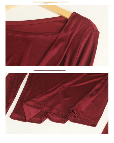Blusa de Seda de Manga Larga para Mujer - Image 11