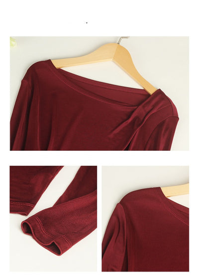 Blusa de Seda de Manga Larga para Mujer - Image 12