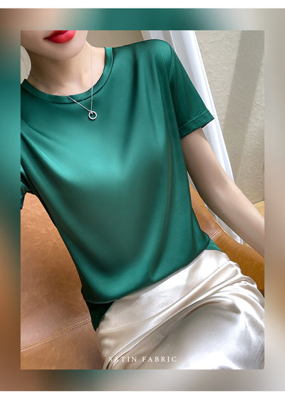 Blusa de Manga Corta Elástica y Fresca - Image 13