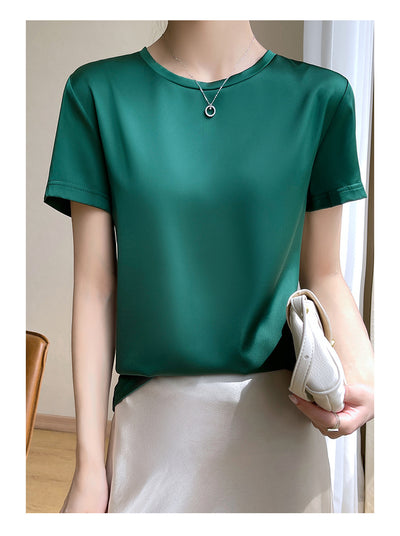 Blusa de Manga Corta Elástica y Fresca - Image 14