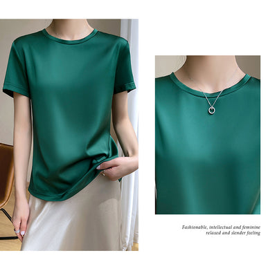 Blusa de Manga Corta Elástica y Fresca - Image 15