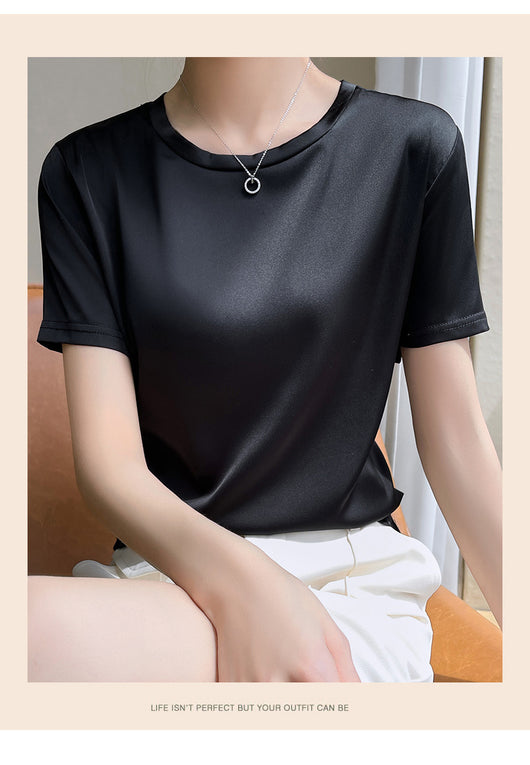 Blusa de Manga Corta Elástica y Fresca - Image 16