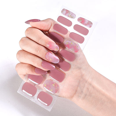 Pegatinas de Uñas en Gel Semipermanente 3D - Impermeables y Duraderas - Image 63