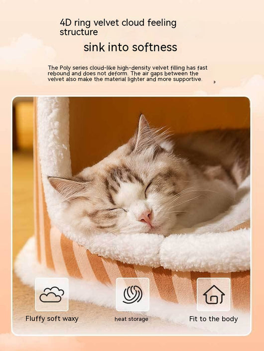 Cama Térmica Cerrada para Gatos - Refugio Cálido Otoño e Invierno - Image 23