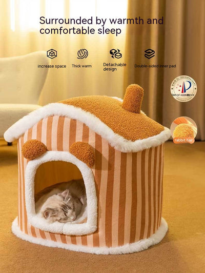 Cama Térmica Cerrada para Gatos - Refugio Cálido Otoño e Invierno - Image 27
