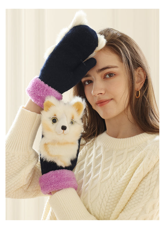 Guantes Térmicos Infantiles de Felpa con Diseños de Animales - Image 33