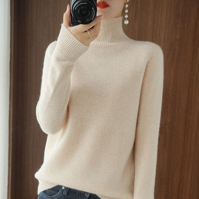 Suéter Cuello Alto Mujer - Pullover Liso y Versátil - Image 23