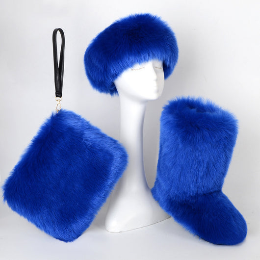 Botas de Nieve para Mujer Talla Grande con Forro de Terciopelo y Pelaje Sintético - Image 23