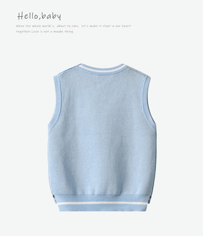 Chaleco Tejido de Algodón Puro para Niños - Colección Otoño e Invierno - Image 13
