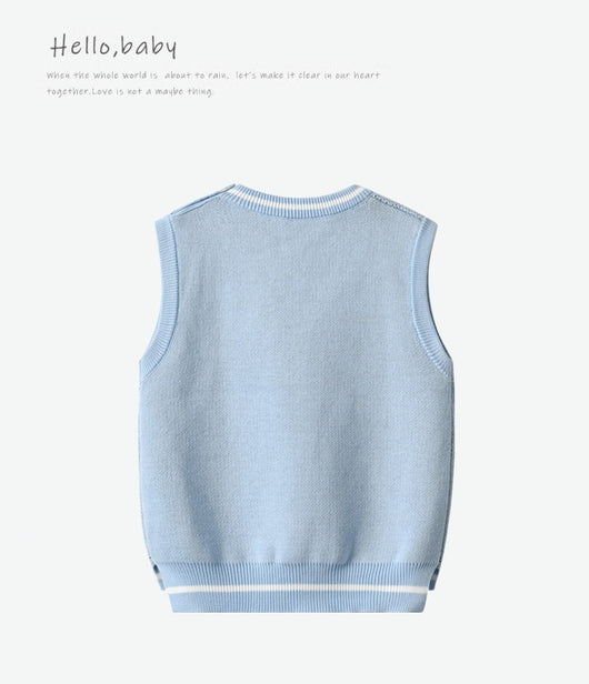 Chaleco Tejido de Algodón Puro para Niños - Colección Otoño e Invierno - Image 13