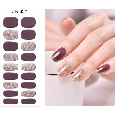 Pegatinas de Uñas UV Gel Semi-curadas Impermeables - Pure Desire Wind Wear - Image 42
