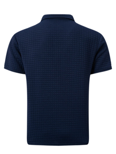 Polo Deportivo Hombre Jacquard Botones Cuadros - Image 10
