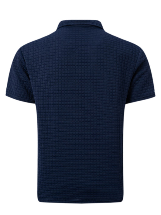 Polo Deportivo Hombre Jacquard Botones Cuadros - Image 10