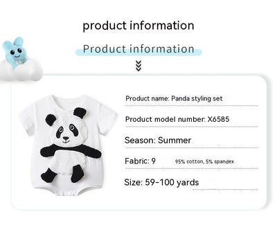 Mono Corto de Ocio con Diseño 3D de Panda - Image 7