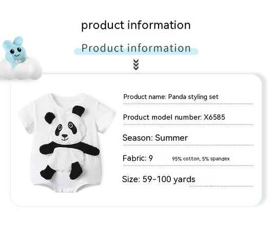 Mono Corto de Ocio con Diseño 3D de Panda - Image 7