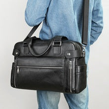 Maletín Profesional de Cuero Genuino Gran Capacidad para Hombre - Image 9