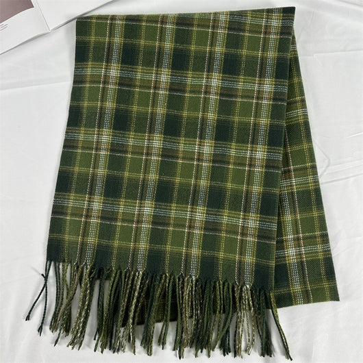Bufanda Cuadriculada para Mujer - Estilo Clásico y Versátil - Image 13