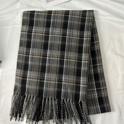 Bufanda Cuadriculada para Mujer - Estilo Clásico y Versátil - Image 16