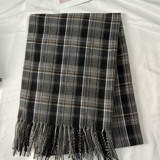 Bufanda Cuadriculada para Mujer - Estilo Clásico y Versátil - Image 16
