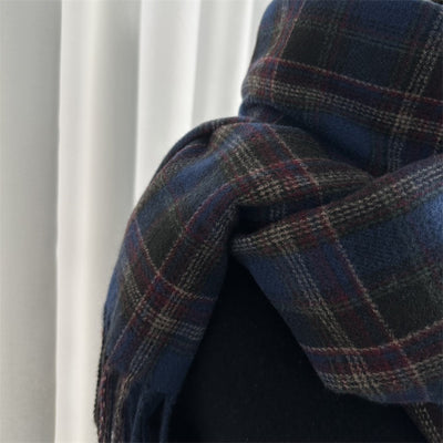 Bufanda Cuadriculada para Mujer - Estilo Clásico y Versátil - Image 24