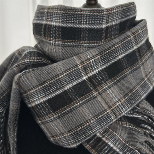Bufanda Cuadriculada para Mujer - Estilo Clásico y Versátil - Image 25