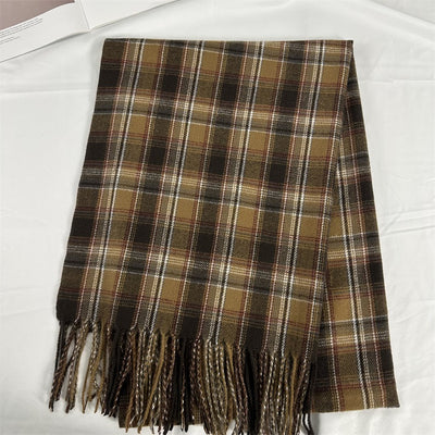 Bufanda Cuadriculada para Mujer - Estilo Clásico y Versátil - Image 31