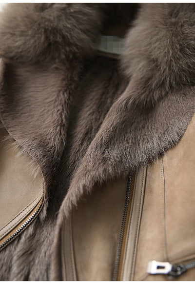 Chaqueta Corta Acolchada para Mujer con Cuello de Piel - Image 10