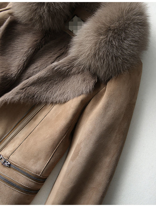 Chaqueta Corta Acolchada para Mujer con Cuello de Piel - Image 12