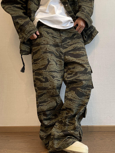 Pantalones Overol Camouflage con Bolsillos Hombre Corte Recto - Image 23