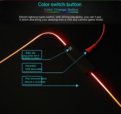 Mousepad RGB Luminoso con Iluminación LED - Image 14