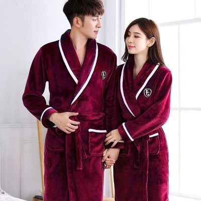 Bata Larga Térmica para Hombre - Franela Gruesa - Image 19